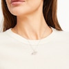 Thumbnail Image 3 of True Fans Philadelphia Eagles 1/10 CT. T.W. Diamond Logo Necklace in Sterling Silver