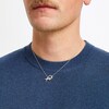 Thumbnail Image 4 of True Fans Buffalo Bills 1/10 CT. T.W. Diamond Logo Necklace in Sterling Silver