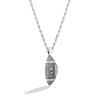 Thumbnail Image 1 of True Fans Chicago Bears 1/20 CT. T.W. Diamond Vertical Football Necklace in Sterling Silver