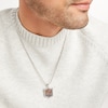 Thumbnail Image 4 of True Fans Chicago Bears 1/5 CT. T.W. Diamond and Enamel Reversible Shield Necklace in Sterling Silver