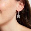 Thumbnail Image 3 of True Fans Pittsburgh Steelers 1/10 CT. T.W. Diamond Logo Earrings in Sterling Silver