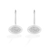 Thumbnail Image 1 of True Fans San Francisco 49ers 1/10 CT. T.W. Diamond Logo Earrings in Sterling Silver