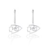 Thumbnail Image 1 of True Fans Kansas City Chiefs 1/10 CT. T.W. Diamond Logo Earrings in Sterling Silver