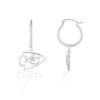 Thumbnail Image 2 of True Fans Kansas City Chiefs 1/10 CT. T.W. Diamond Logo Earrings in Sterling Silver