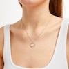 Thumbnail Image 2 of True Fans San Francisco 49ers 1/10 CT. T.W. Diamond Heart Necklace in Sterling Silver & 10K Yellow Gold
