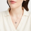 Thumbnail Image 2 of True Fans Las Vegas Raiders 1/10 CT. T.W. Diamond Heart Necklace in Sterling Silver & 10K Yellow Gold