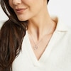 Thumbnail Image 2 of True Fans Chicago Bears 1/10 CT. T.W. Diamond Heart Necklace in Sterling Silver & 10K Yellow Gold
