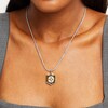 Thumbnail Image 3 of True Fans Pittsburgh Steelers 3/8 CT. T.W. Black Diamond and Enamel Reversible Shield Necklace in 10K Yellow Gold & Sterling Silver