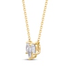 Thumbnail Image 2 of Marquise-Cut & Pear-Shaped Diamond Three-Stone Necklace 1/3 ct tw 10K Yellow Gold 18&quot;