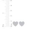 Thumbnail Image 4 of Men's Multi-Diamond Heart Stud Earrings 1/3 ct tw 10K Yellow Gold