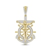 Thumbnail Image 1 of Diamond Crucifix & Anchor Charm 1/3 ct tw 10K Yellow Gold