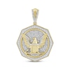 Thumbnail Image 1 of Diamond Eagle Octagon Charm 1/2 ct tw 10K Yellow Gold
