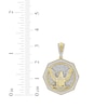 Thumbnail Image 3 of Diamond Eagle Octagon Charm 1/2 ct tw 10K Yellow Gold