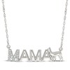 Thumbnail Image 1 of Diamond &quot;Mama&quot; Llama Necklace 1/20 ct tw Sterling Silver 18&quot;