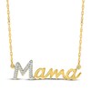 Thumbnail Image 1 of Diamond &quot;Mama&quot; Script Necklace 1/20 ct tw 10K Yellow Gold 18&quot;