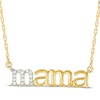 Thumbnail Image 1 of Diamond "Mama" Necklace 1/20 ct tw 10K Yellow Gold 18"