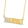 Thumbnail Image 2 of Diamond "Mama" Necklace 1/20 ct tw 10K Yellow Gold 18"