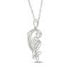 Thumbnail Image 2 of Diamond Dolphins Necklace 1/20 ct tw Sterling Silver 18&quot;