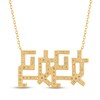 Thumbnail Image 3 of Diamond Chinese &quot;Mother&quot; Necklace 1/2 ct tw 18K Yellow Gold 18&quot;