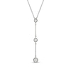 Thumbnail Image 1 of Diamond Station Y-Drop Necklace 1/20 ct tw Sterling Silver