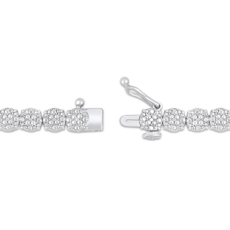 Main Image 2 of Multi-Diamond Riviera Necklace 3 ct tw 10K White Gold 18&quot;