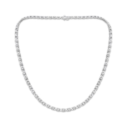 Diamond &quot;XO&quot; Riviera Necklace 1/2 ct tw 10K White Gold 18&quot;