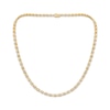 Thumbnail Image 1 of Diamond &quot;XO&quot; Riviera Necklace 1/2 ct tw 10K Yellow Gold 18&quot;