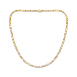Diamond "XO" Riviera Necklace 1/2 ct tw 10K Yellow Gold 18"