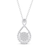 Thumbnail Image 3 of Multi-Diamond Infinity Necklace 1/2 ct tw 10K White Gold 18&quot;