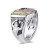 Thumbnail Image 2 of True Fans Player's Association Sterling Silver & 10K Yellow Gold Ring showcasing Travis Kelce of the Kansas City Chiefs