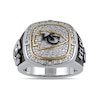 Thumbnail Image 3 of True Fans Player's Association Sterling Silver & 10K Yellow Gold Ring showcasing Travis Kelce of the Kansas City Chiefs