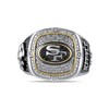 Thumbnail Image 1 of True Fans Player's Association Sterling Silver & 10K Yellow Gold Ring showcasing George Kittle of the San Francisco 49ers