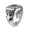 Thumbnail Image 2 of True Fans Player's Association Sterling Silver & 10K Yellow Gold Ring showcasing CeeDee Lamb of the Dallas Cowboys