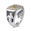 Thumbnail Image 2 of True Fans Player's Association Sterling Silver & 10K Yellow Gold Ring showcasing Josh Allen of the Buffalo Bills