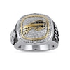 Thumbnail Image 3 of True Fans Player's Association Sterling Silver & 10K Yellow Gold Ring showcasing Josh Allen of the Buffalo Bills