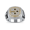 Thumbnail Image 3 of True Fans Player's Association Sterling Silver & 10K Yellow Gold Ring showcasing T.J. Watt of the Pittsburgh Steelers