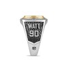 Thumbnail Image 4 of True Fans Player's Association Sterling Silver & 10K Yellow Gold Ring showcasing T.J. Watt of the Pittsburgh Steelers