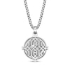Thumbnail Image 3 of Men's Black Diamond Accent Compass Necklace Sterling Silver 24&quot;