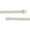 Thumbnail Image 2 of Multi-Diamond Heart Station Curb Chain Necklace 2-5/8 ct tw 10K Yellow Gold 18"
