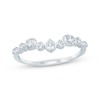 Thumbnail Image 1 of Now + Forever Diamond Contour Anniversary Ring 3/8 ct tw 10K White Gold