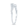 Thumbnail Image 2 of Now + Forever Diamond Contour Anniversary Ring 3/8 ct tw 10K White Gold
