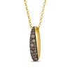 Thumbnail Image 1 of Le Vian Chocolate Diamond Domed Necklace 3/8 ct tw 14K Honey Gold 19&quot;