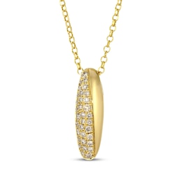 Le Vian Diamond Domed Necklace 1/3 ct tw 14K Honey Gold 19"