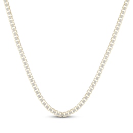 Men's Multi-Diamond Rectangle Link Necklace 2-1/6 ct tw 10K Yellow Gold 20"