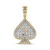 Thumbnail Image 3 of Baguette & Round-Cut Diamond Spade Charm 1 ct tw 10K Yellow Gold