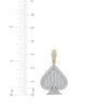 Thumbnail Image 5 of Baguette & Round-Cut Diamond Spade Charm 1 ct tw 10K Yellow Gold