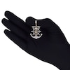 Thumbnail Image 4 of Diamond Anchor & Ship Wheel Crucifix Charm 1/3 ct tw 10K Yellow Gold