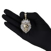 Thumbnail Image 4 of Diamond Lion Head with Crown Charm 1-1/4 ct tw 10K Yellow Gold