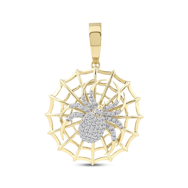Main Image 1 of Men's Diamond Spider Charm 3/8 ct tw 10K Yellow Gold