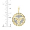 Thumbnail Image 5 of Men's Diamond Bull Head Charm 1/2 ct tw 10K Yellow Gold